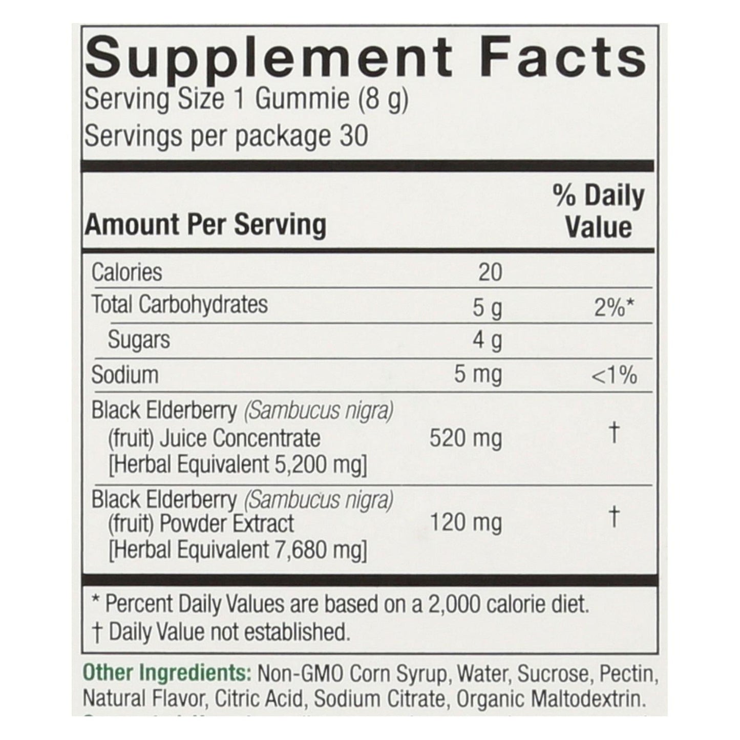 Nature's Answer 7-Week Supply of Sambucus Mega Gummies (Pack of 7x30)