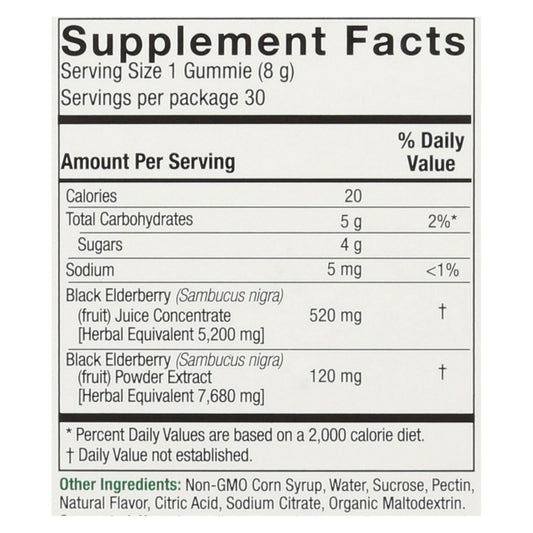 Nature's Answer 7-Week Supply of Sambucus Mega Gummies (Pack of 7x30)