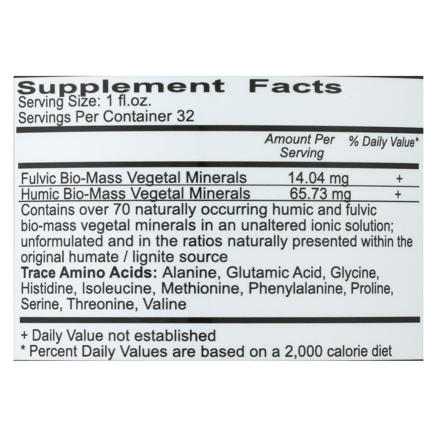 Vital Earth Minerals- Fulvic-Humic Mineral Blend (32 Fl Oz.)