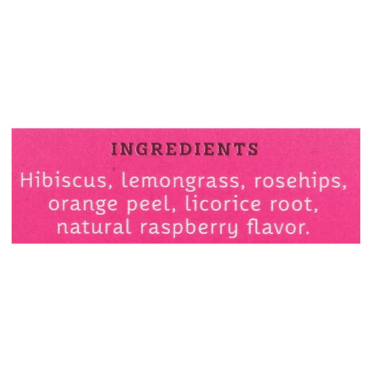 Stash Tea Hibiscus Herbal Tea - Wild Raspberry (6x20 Bags)