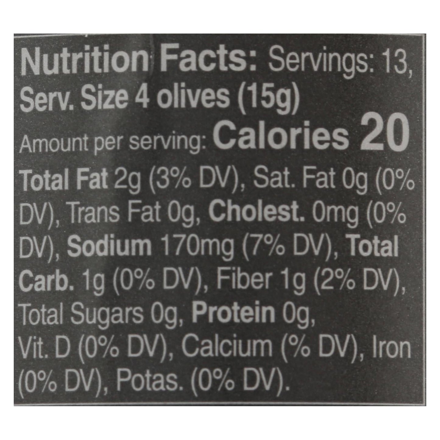 Mina Green Pitted Olives, 12.5 oz., Case of 6 — Mediterranean, Gluten-Free