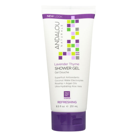 Andalou Naturals Lavender Thyme Refreshing Shower Gel - 8.5 Fl Oz