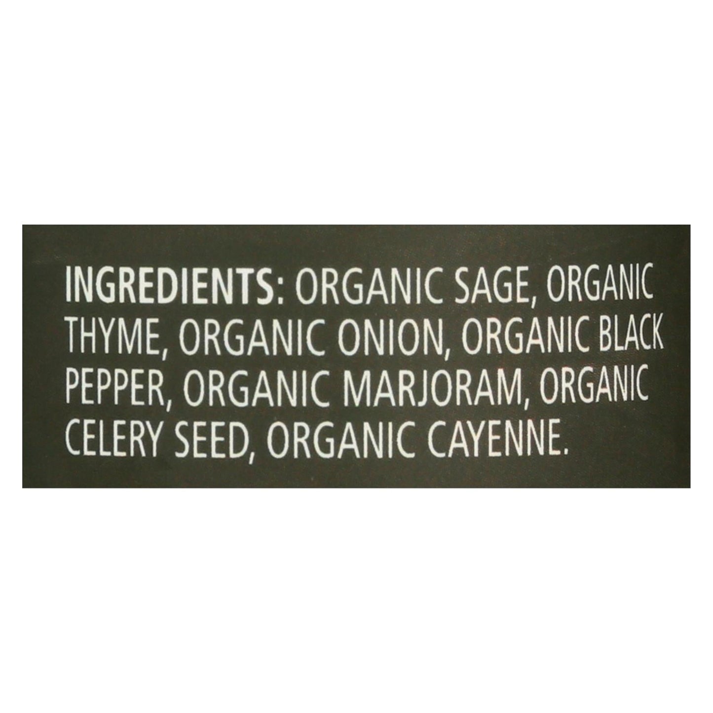 Frontier Herb - Organic Poultry Seasoning, 1.2 Oz.