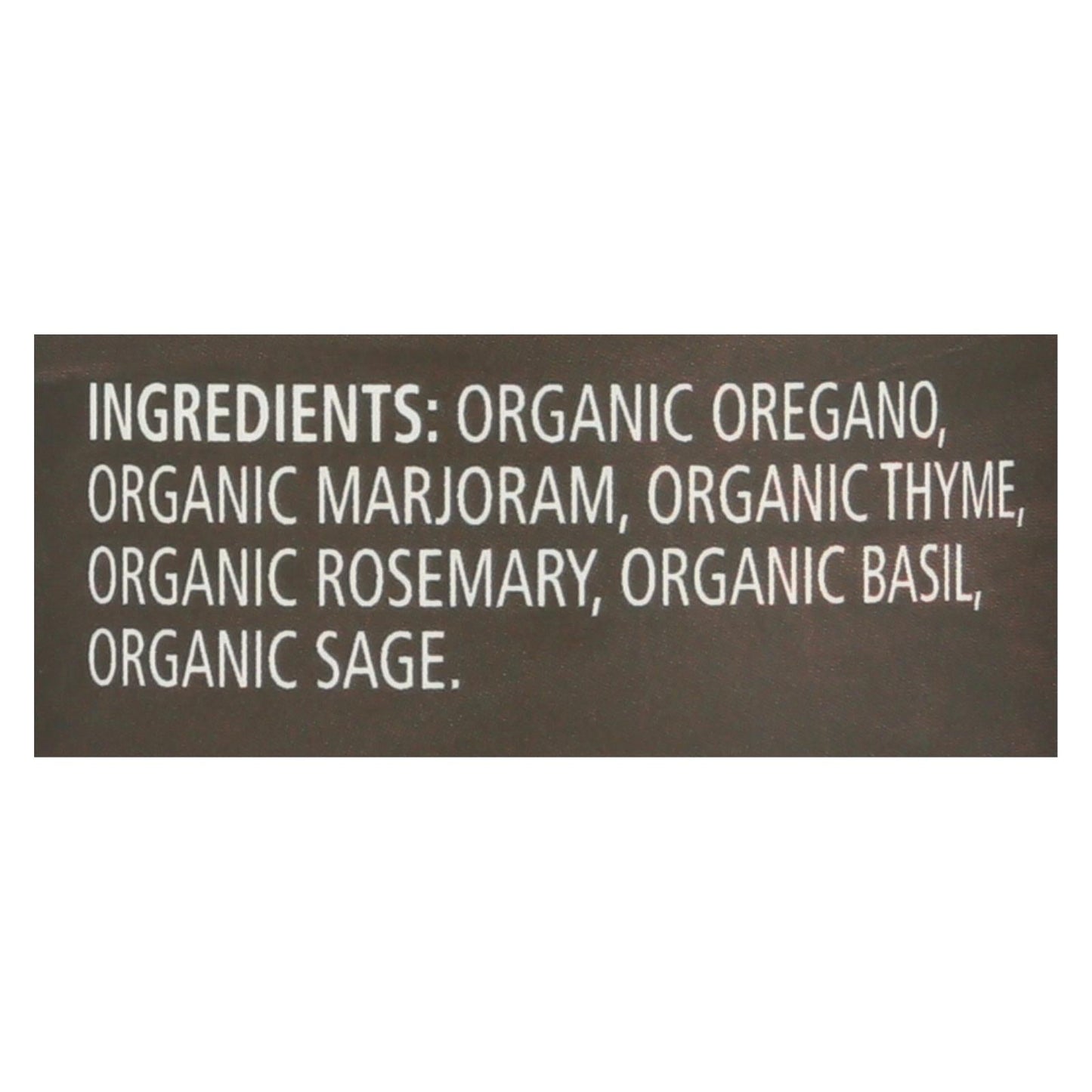 Frontier Herb - Organic Italian Seasoning Blend, .64 Oz.
