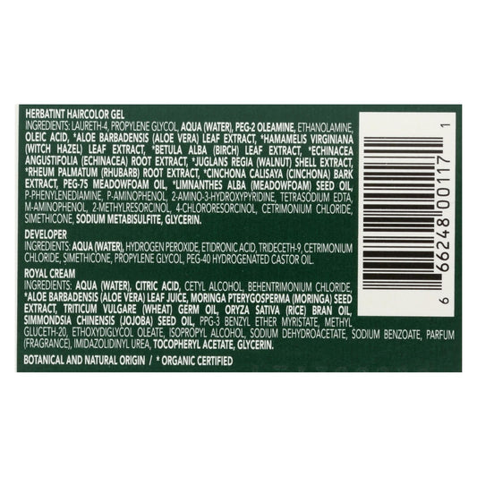 Herbatint Permanent Herbal Hair Color Gel, Mahogany Blonde 7M, 135ml