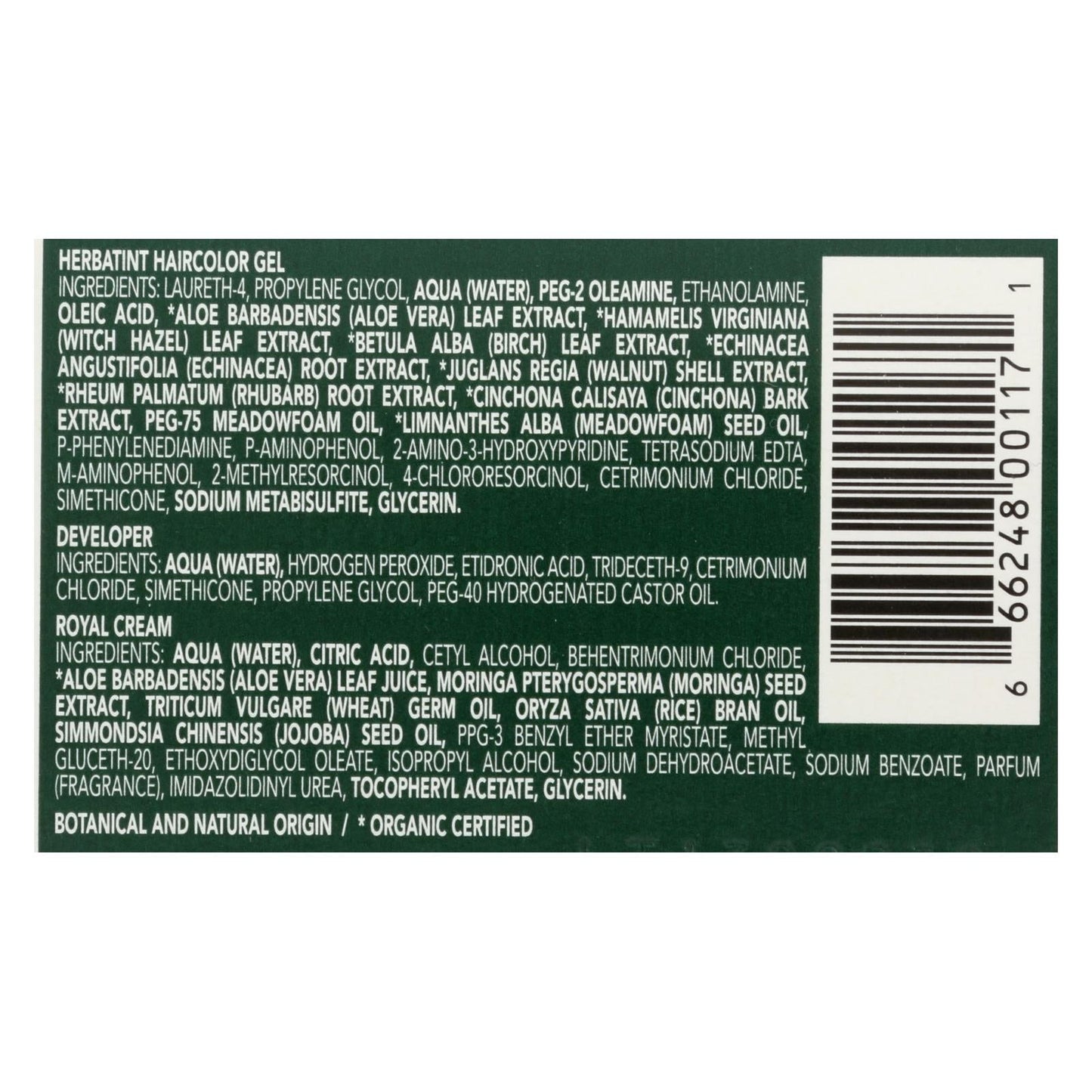 Herbatint Permanent Herbal Hair Color Gel, Mahogany Blonde 7M, 135ml