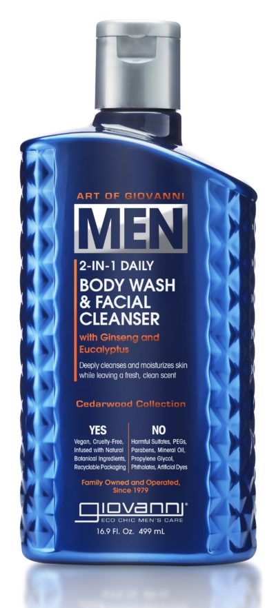 Giovanni Deep Clean 2-in-1 Body Wash & Facial Cleanser for Men - 16.9 Oz