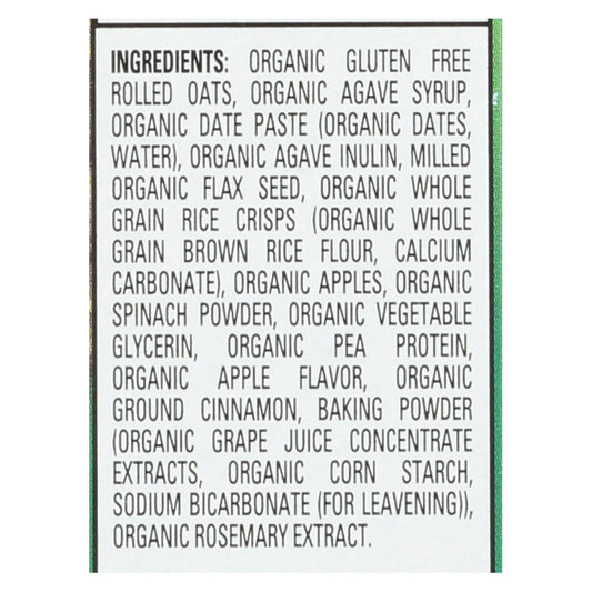 Happy Tot Soft Baked Oat Bar Organic Apples & Spinach for Toddlers (Pack of 6 - 5.88oz)