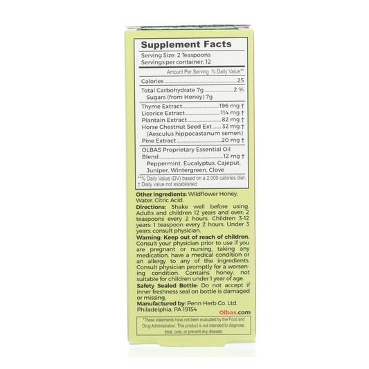Olbas Cough Syrup (4 fl oz): Relieve Coughs Naturally