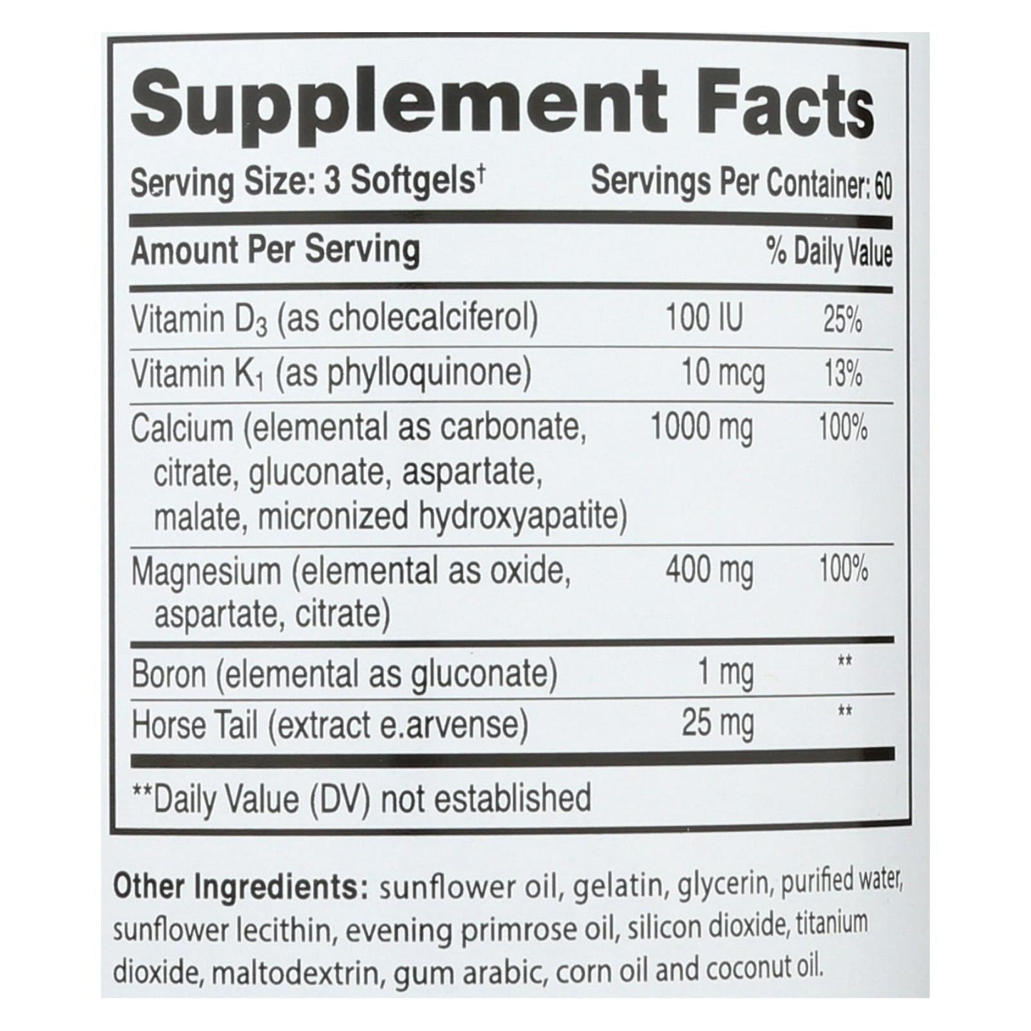 Phyto-Therapy Liquid Calcium with Magnesium (180 Softgels) - 1000mg