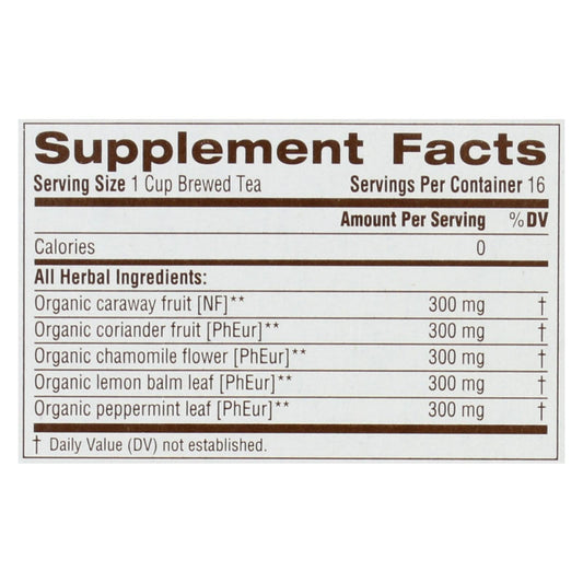 Traditional Medicinals Organic Gas Relief Tea (6 x 16 Bags)