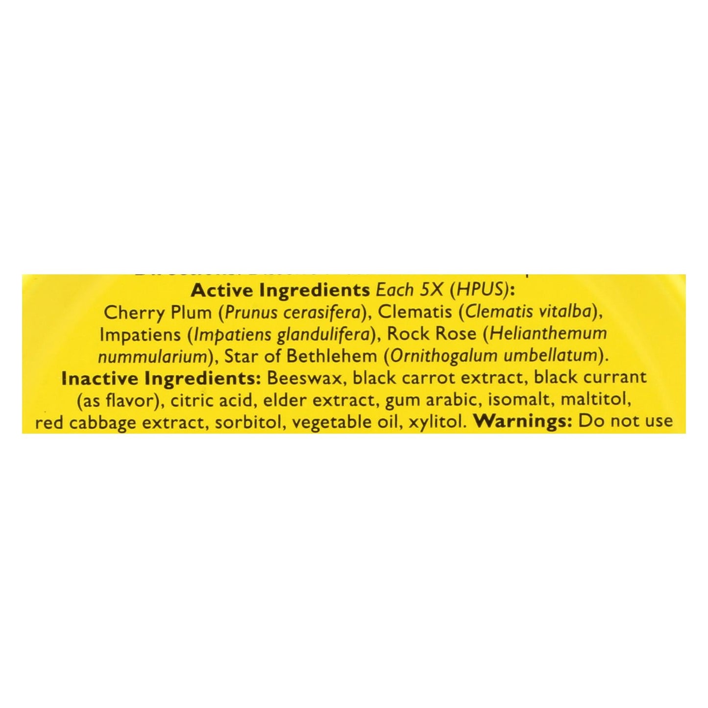 Bach Flower Remedies Rescue Pastilles Black Currant - Soothing Support for Emotional Well-Being (Pack of 12) - 1.7 Oz