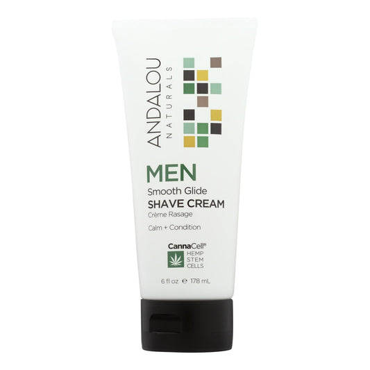 Andalou Naturals Men's Smooth Glide Shave Cream - 6 fl oz