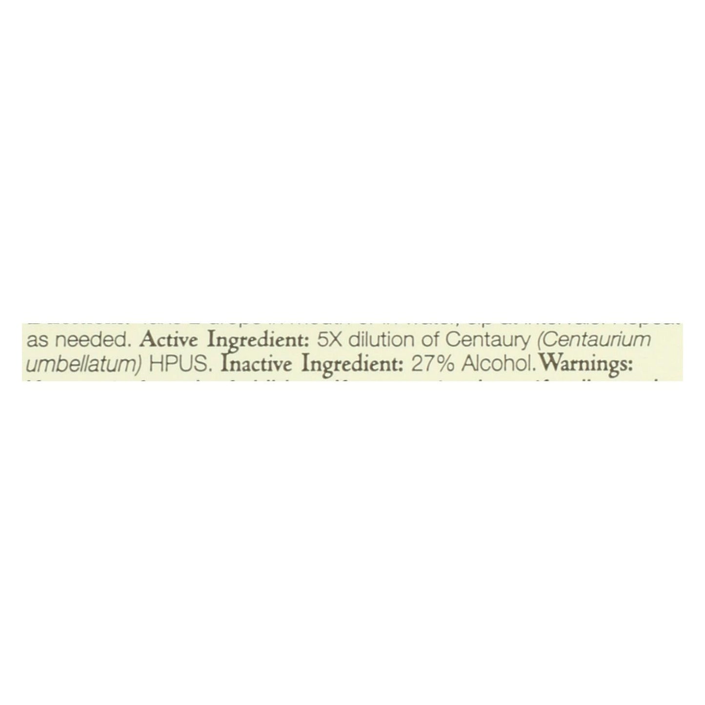 Bach Flower Remedies Centaury Essence - 0.7 Fl Oz