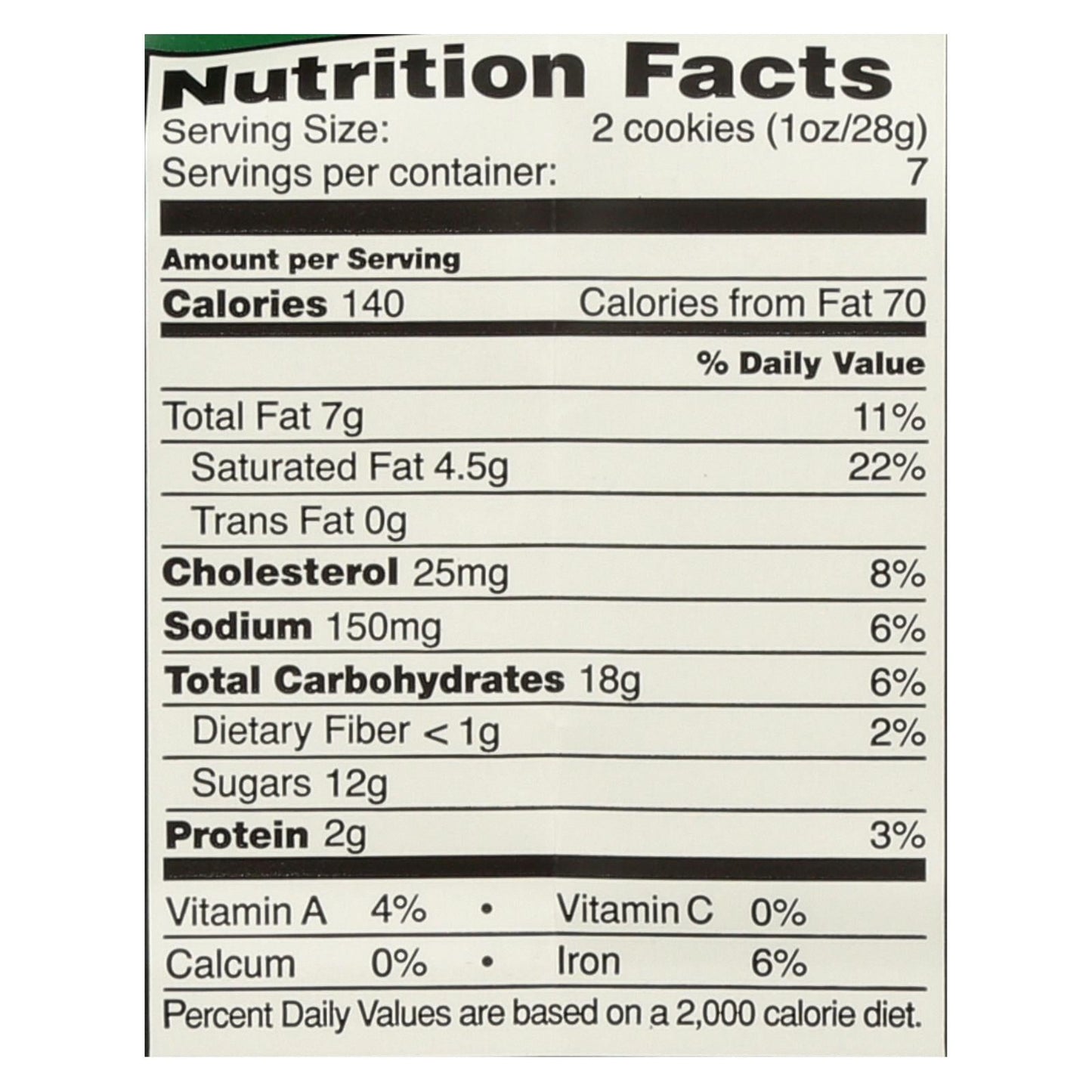 Tate's Bake Shop Gourmet Chocolate Chip Cookies, Pack of 12 — 7 oz Each