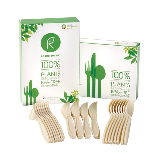Repurpose Plant-Based High-Heat Utensils Set (Case of 20, 24-Count)