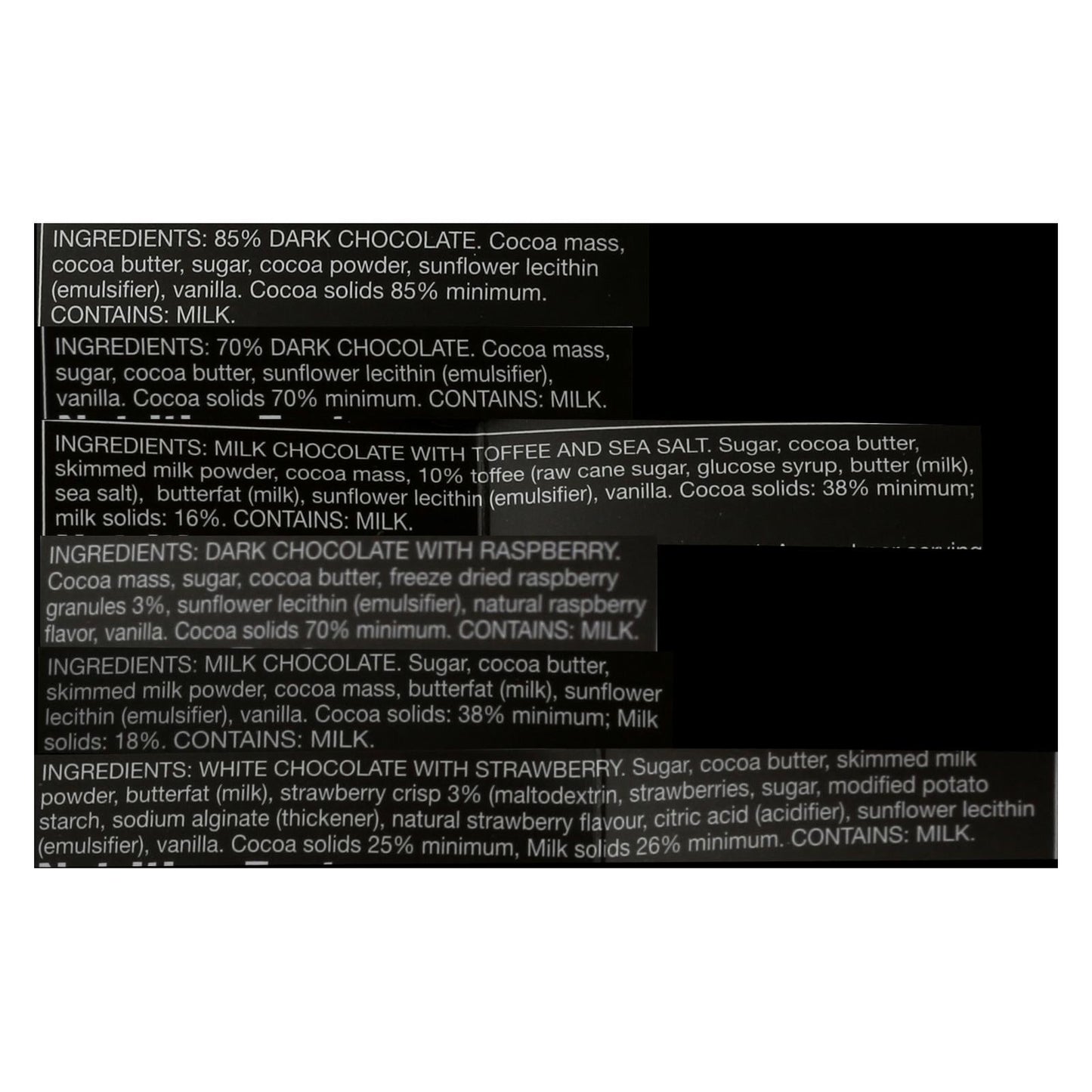 Divine Chocolate Mini-Bar Flight Collection (Pack of 12) - 3.2 Oz.