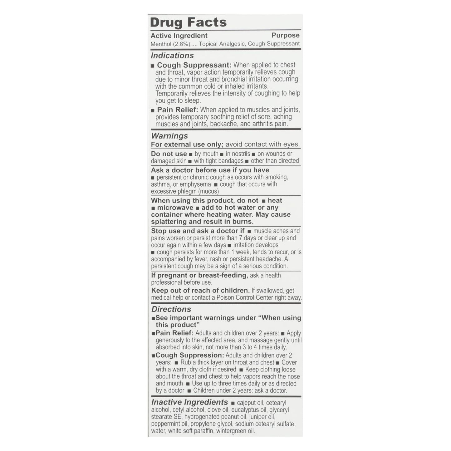 Olbas Analgesic Pain Relief Salve 1 Oz.