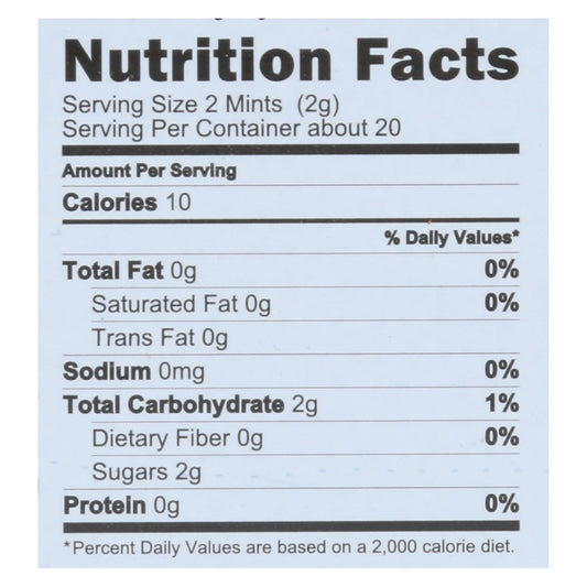 Vermints Natural Peppermint Breath Mints, 6 Packs (1.41 Oz Each)