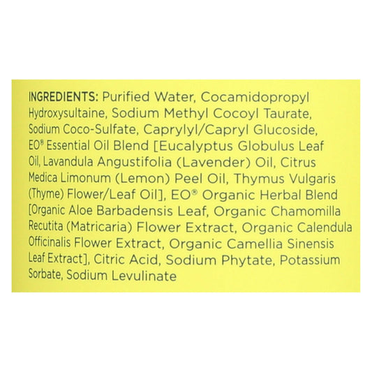 Eo Lemon Eucalyptus Liquid Hand Soap (12 Fl Oz)