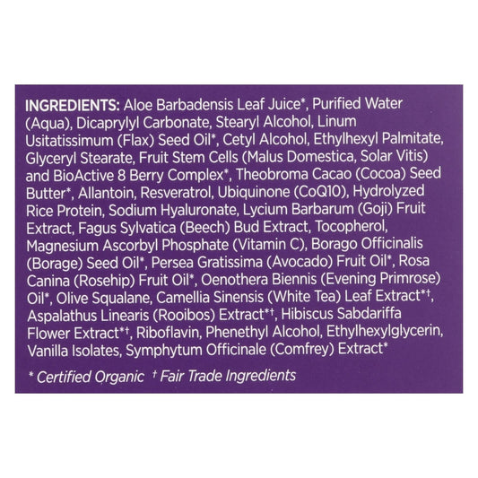 Andalou Naturals Resveratrol Q10 Overnight Age-Defying Night Repair Cream (1.7 Fl Oz)