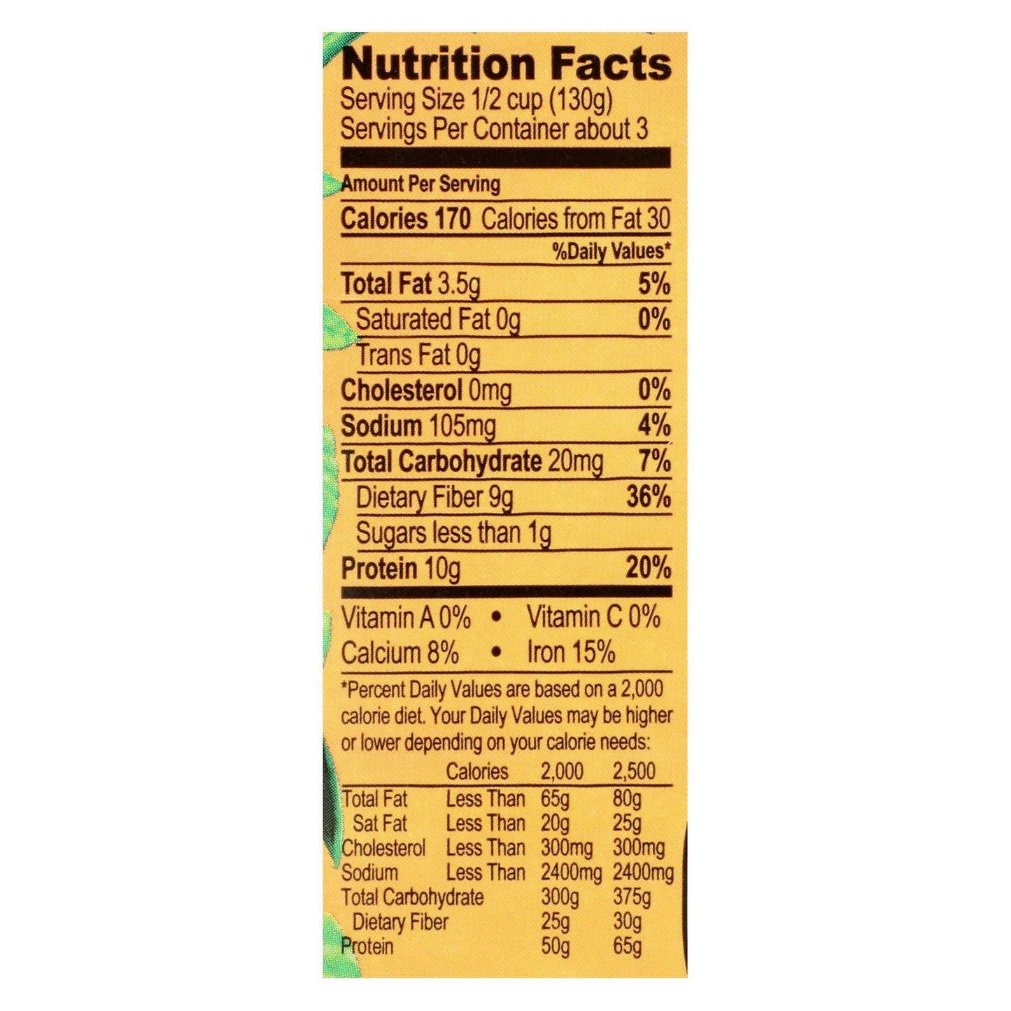 Jack's Quality Organic Garbanzo Beans - Low Sodium, Pack of 8, 13.4 Oz.