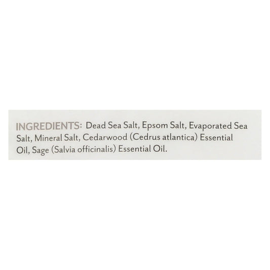 Cedar Sage Calming Bath Salts - Soothe Aches, 32 Oz