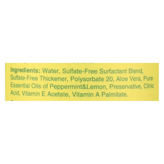 Rebel Green Hand Soap (Pack of 4) - Refreshing Peppermint and Lemon Scent - 16.9 Fl Oz.