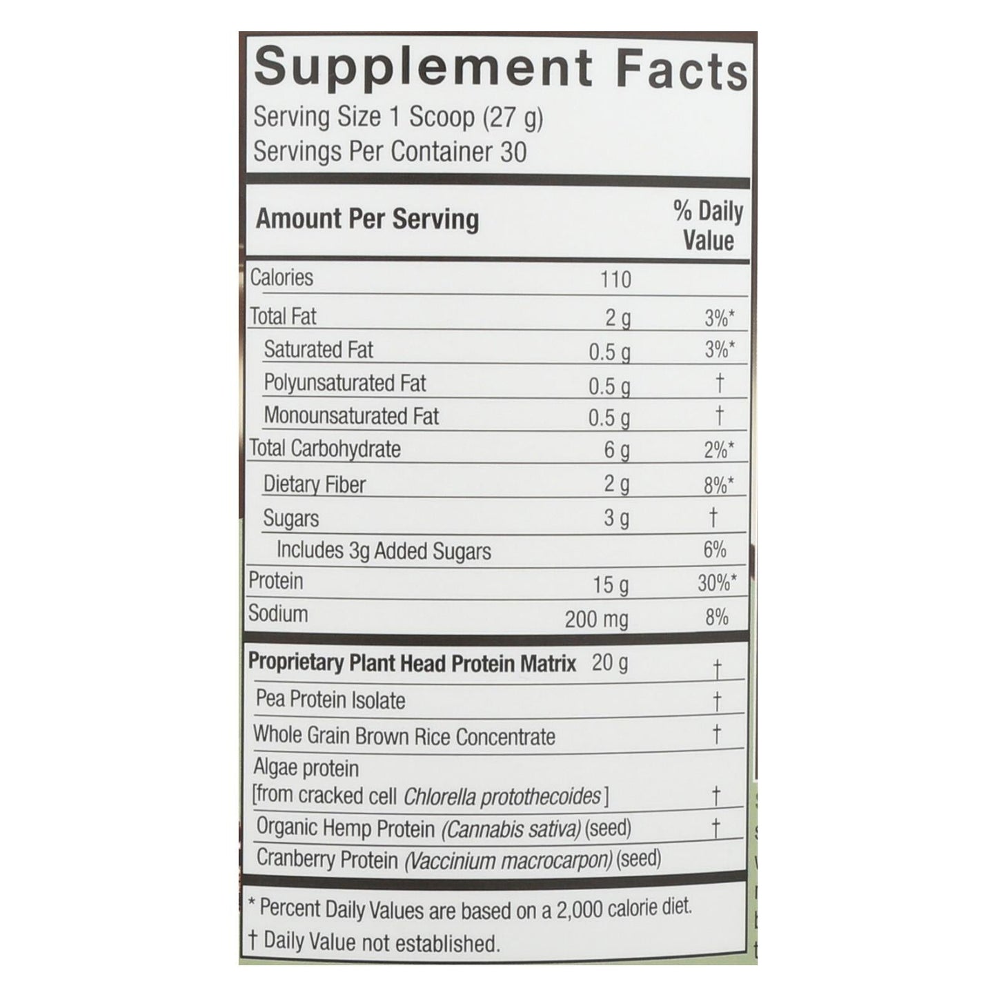 Genceutic Naturals Chocolate Plant-Based Protein (1.7 Lbs)
