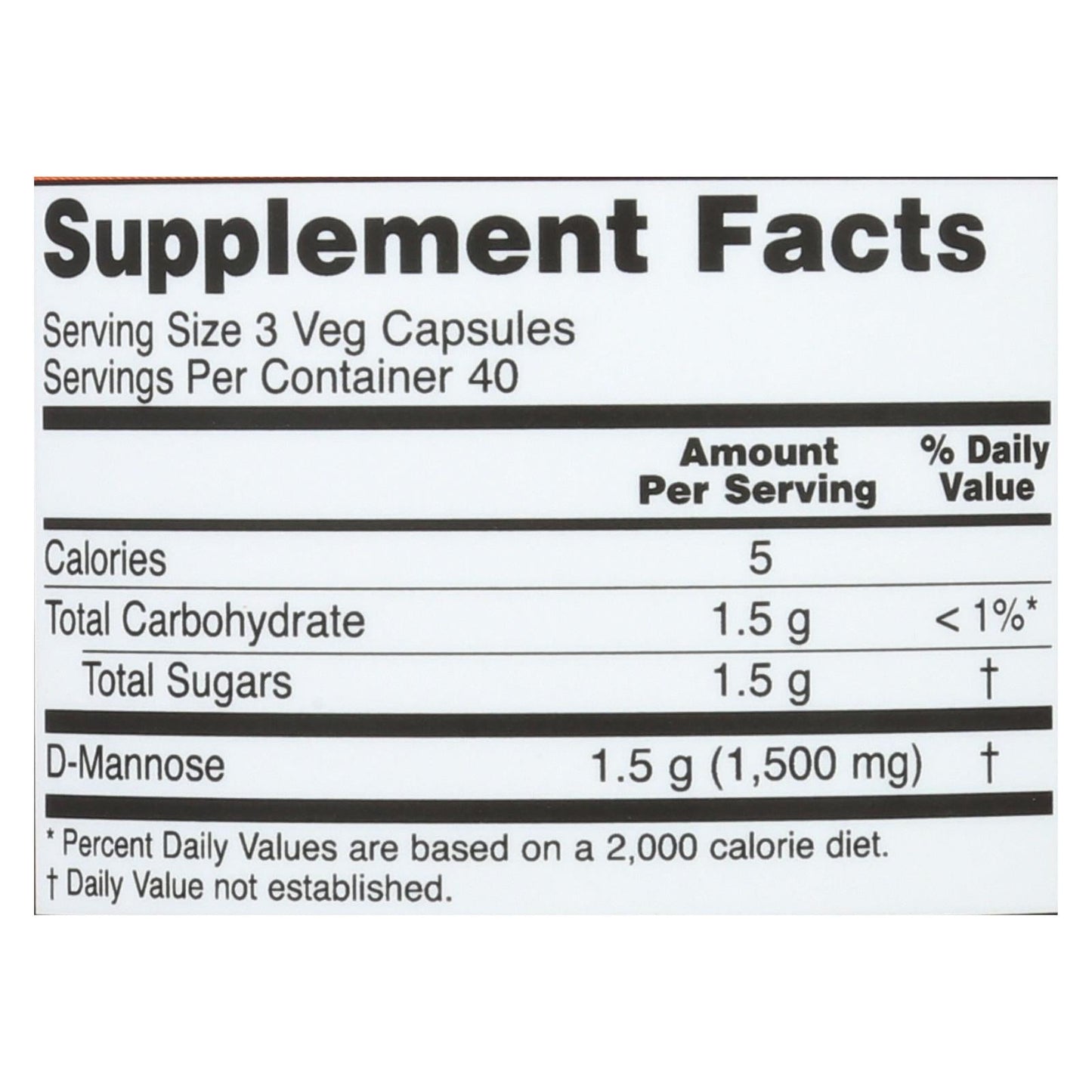 Now 500mg D-Mannose (120 Capsules), for Urinary Support