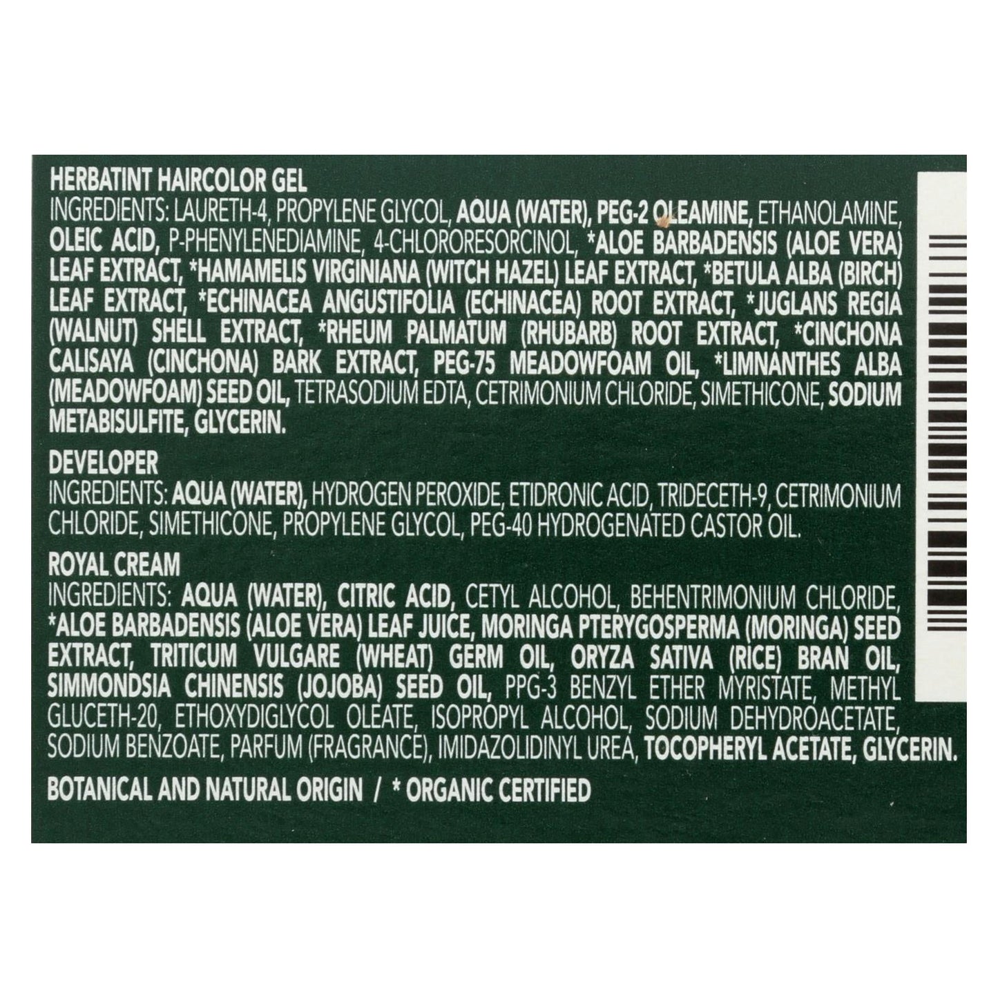 Herbatint Permanent Herbal Hair Color Gel in Dark Chestnut - 135 mL