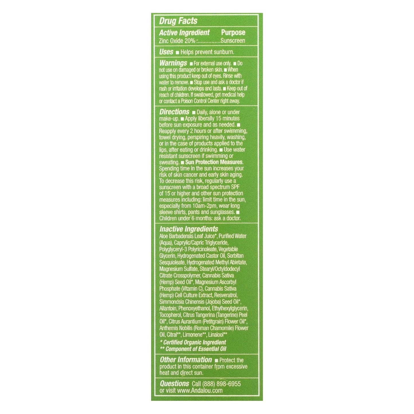 Andalou Naturals Cannacell Sun Buddy SPF 30 - 2.7 fl oz