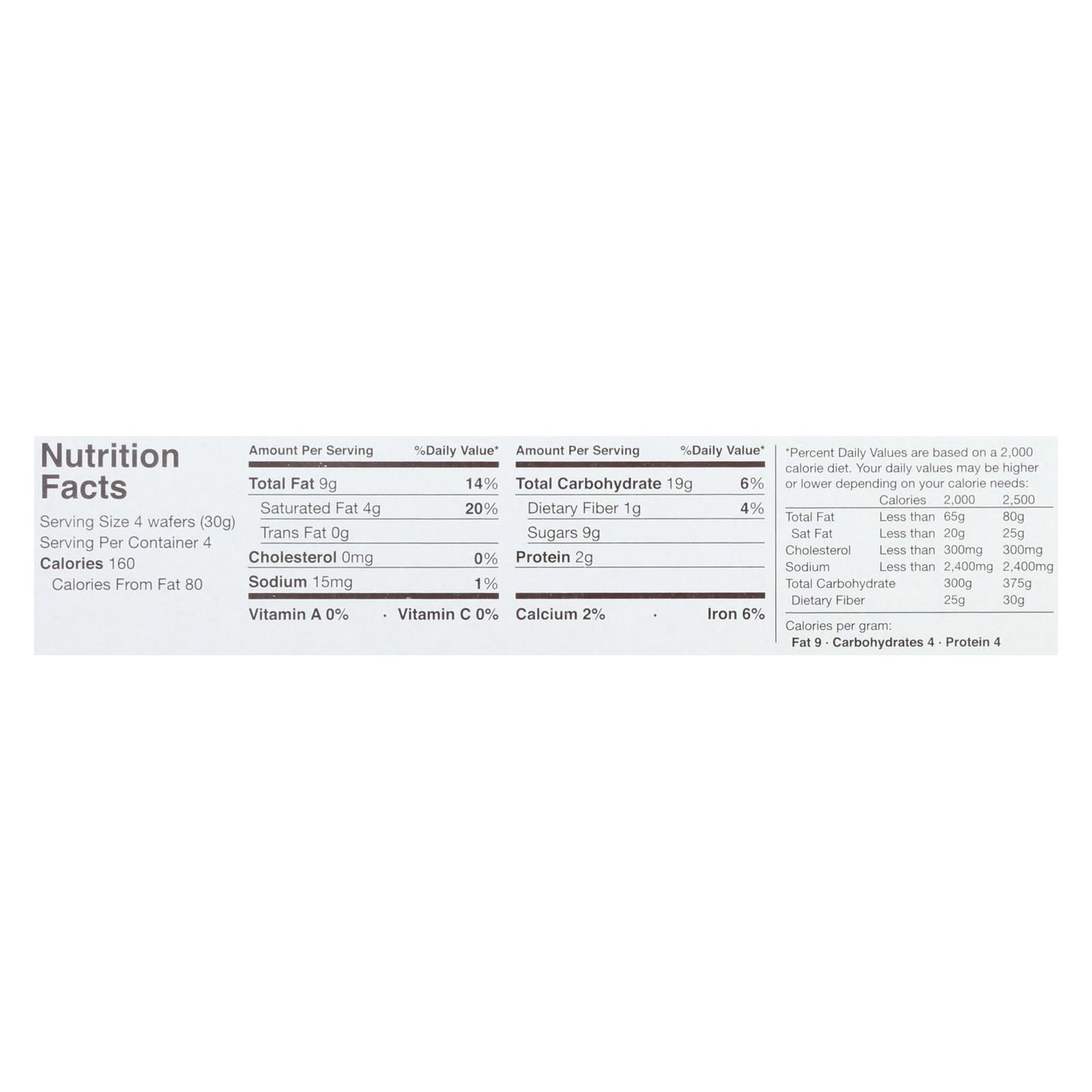 Schar Cocoa Wafers, Gluten-Free, 12 Wafers (4.4 Oz.)