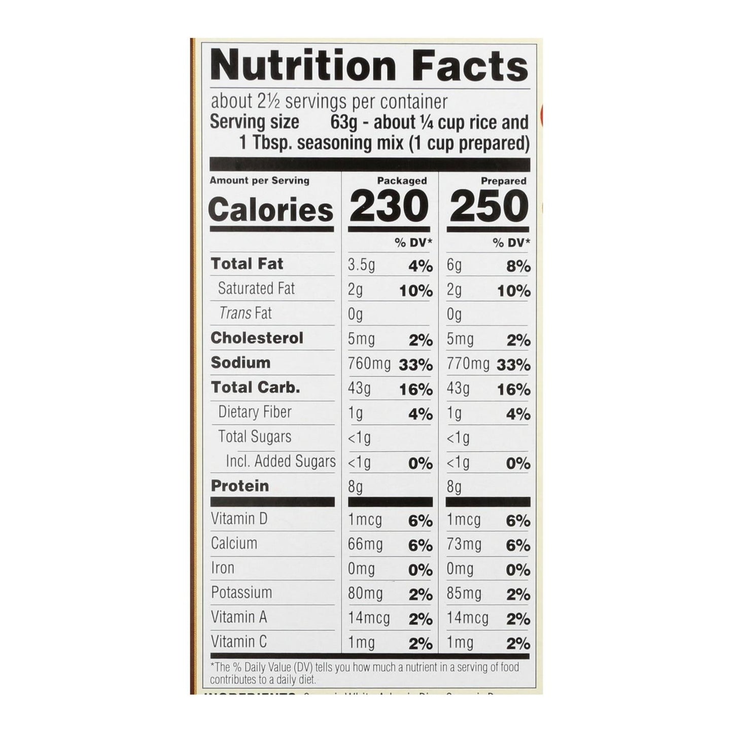 Lundberg Family Farms Organic Creamy Parmesan Risotto, 5.5 oz, Case of 6