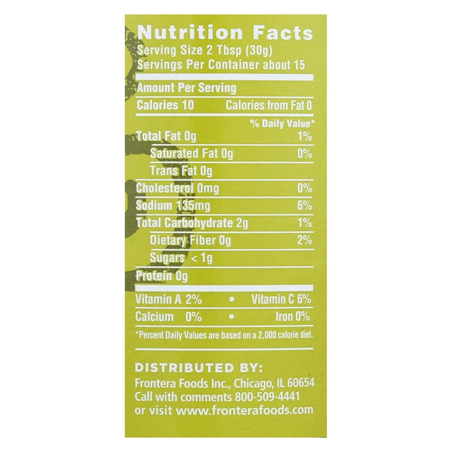 Frontera Tomatillo Salsa, Pack of 6