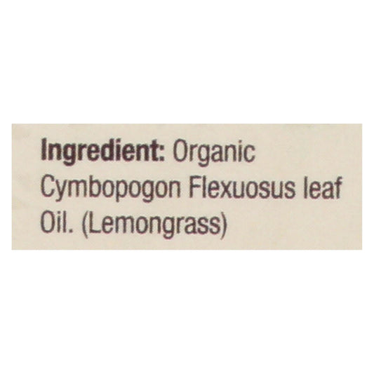 Nature's Answer Organic Lemongrass Essential Oil, 0.5 Oz.