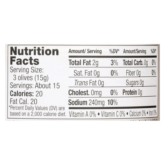 Jeff's Garden Castelvetrano Pitted Olives, Premium Quality, Pack of 6 - 5.5 Oz. per Jar