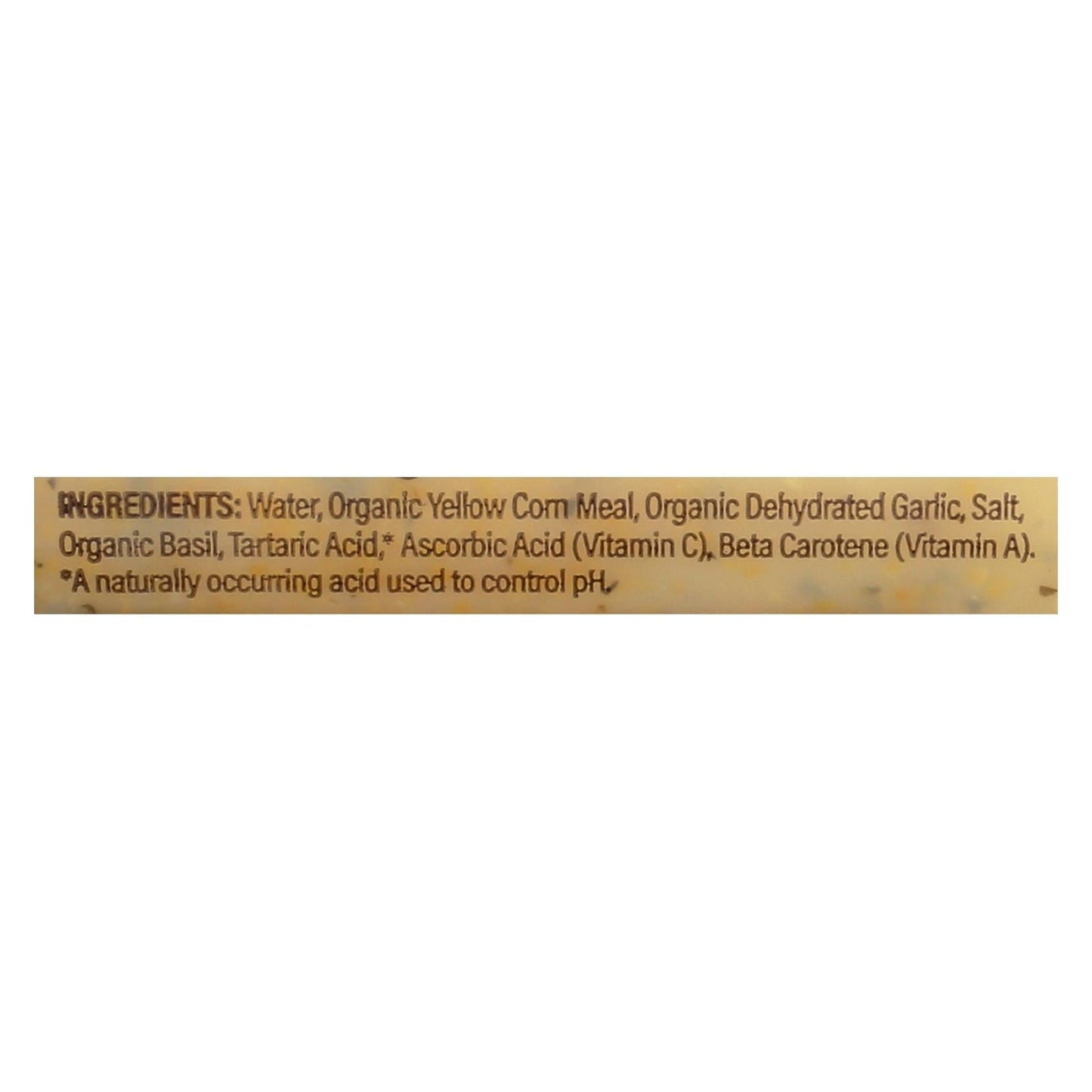 Food Merchants Organic Basil Garlic Polenta, 12 Pack - 18 Oz.