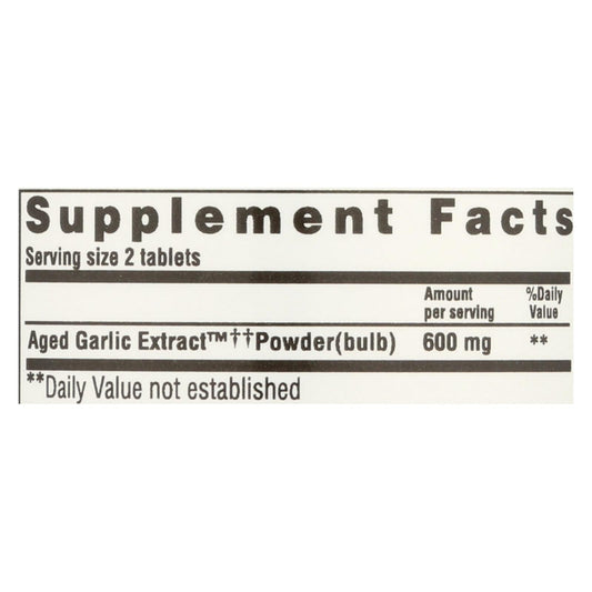 Kyolic Aged Garlic Extract for Heart Health (100 Tablets)