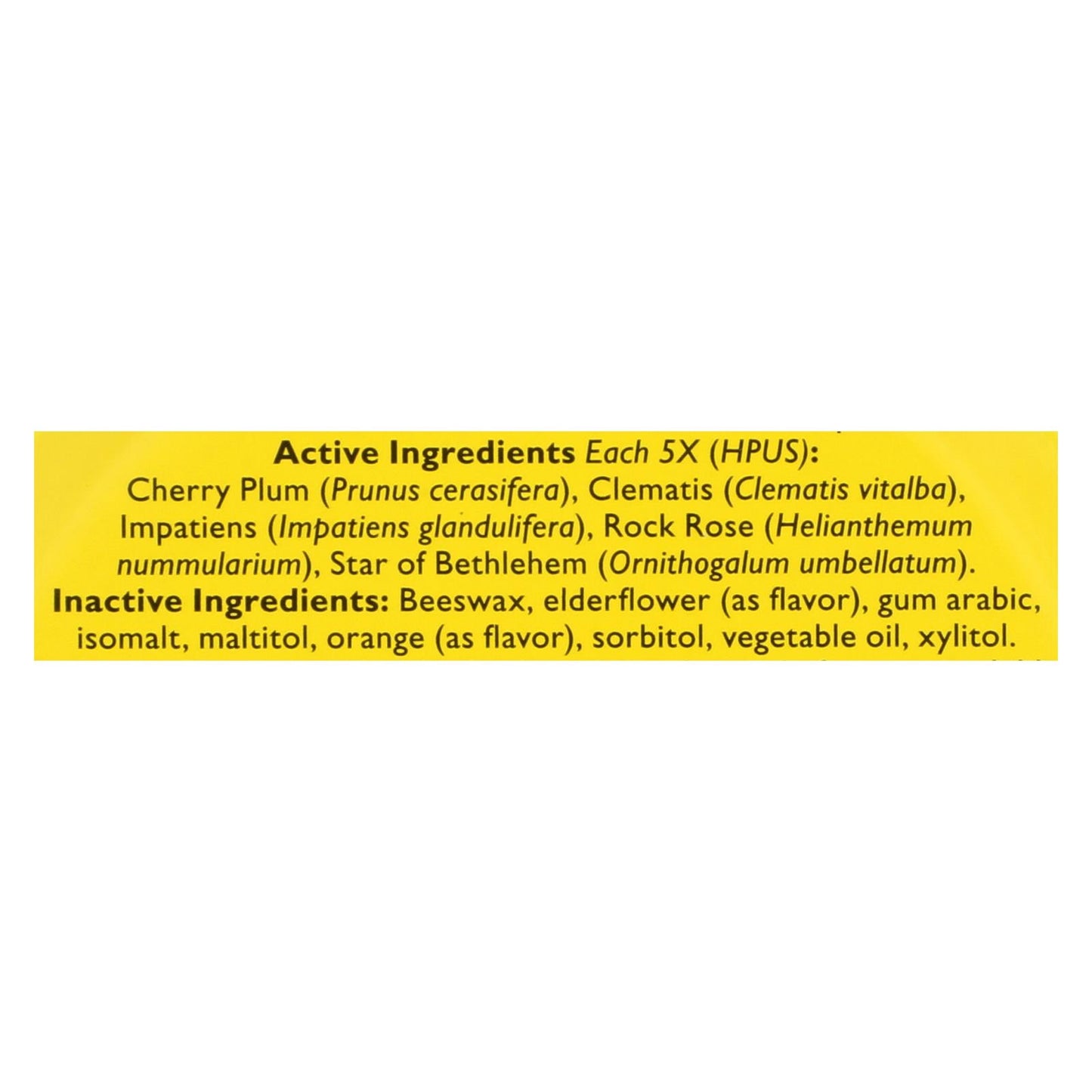 Bach Rescue Remedy Pastilles: Natural Stress Relief with Orange & Elderflower (1.7 oz, Pack of 12)