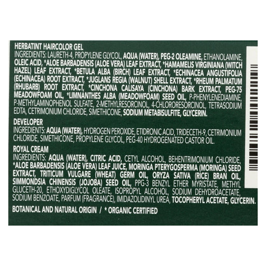 Herbatint 5D Light Golden Chestnut Permanent Herbal Hair Colour Gel - 135ml