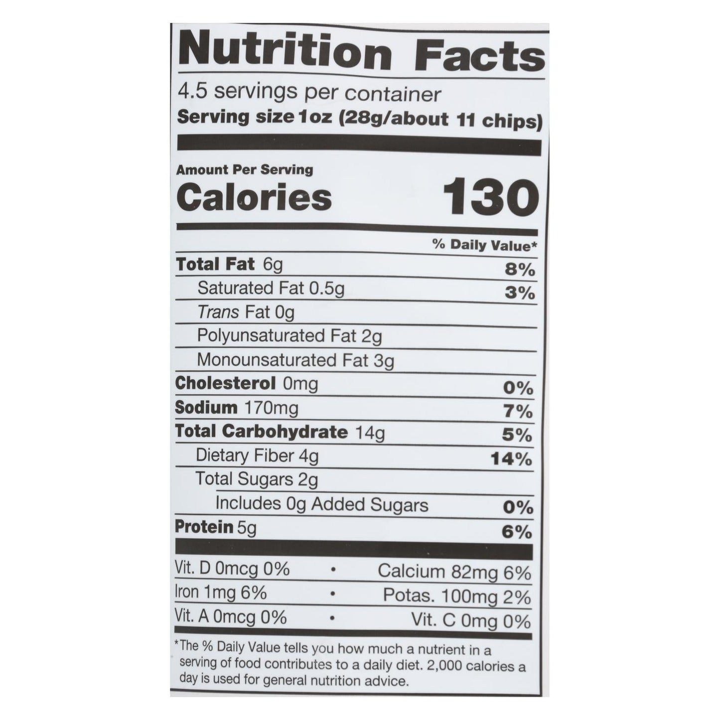 Beanitos White Bean Chips Nacho Nation, 4.5 Oz. Pack of 6