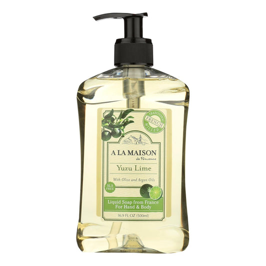 A La Maison- De Provence Yuzu Lime Liquid Soap, 16.9 Fl Oz