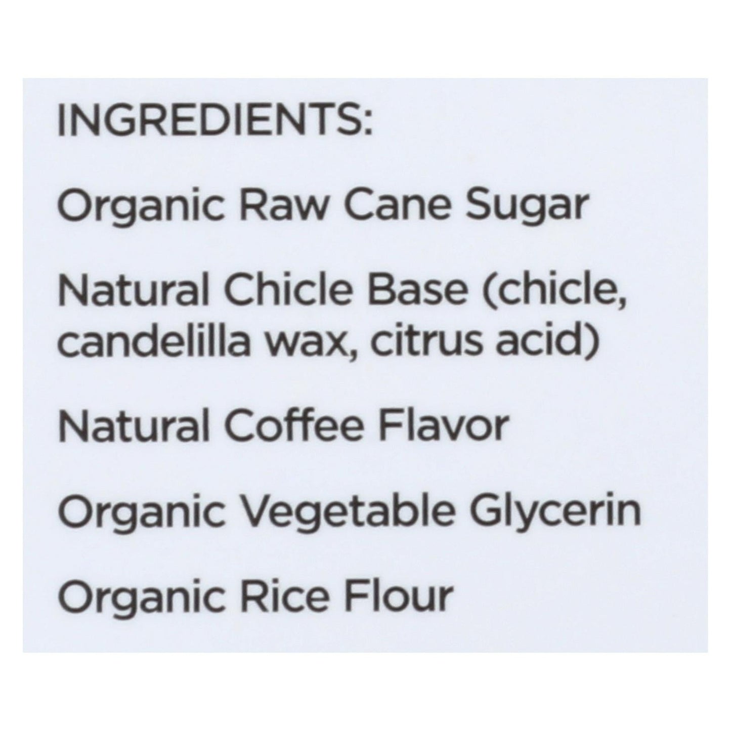 Simply Gum All Natural Coffee Flavor (Pack of 12 - 15 Count Gum)