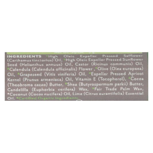 Organic Coconut Lime Lip Balm by Soothing Touch (.25 Oz., Pack of 12)