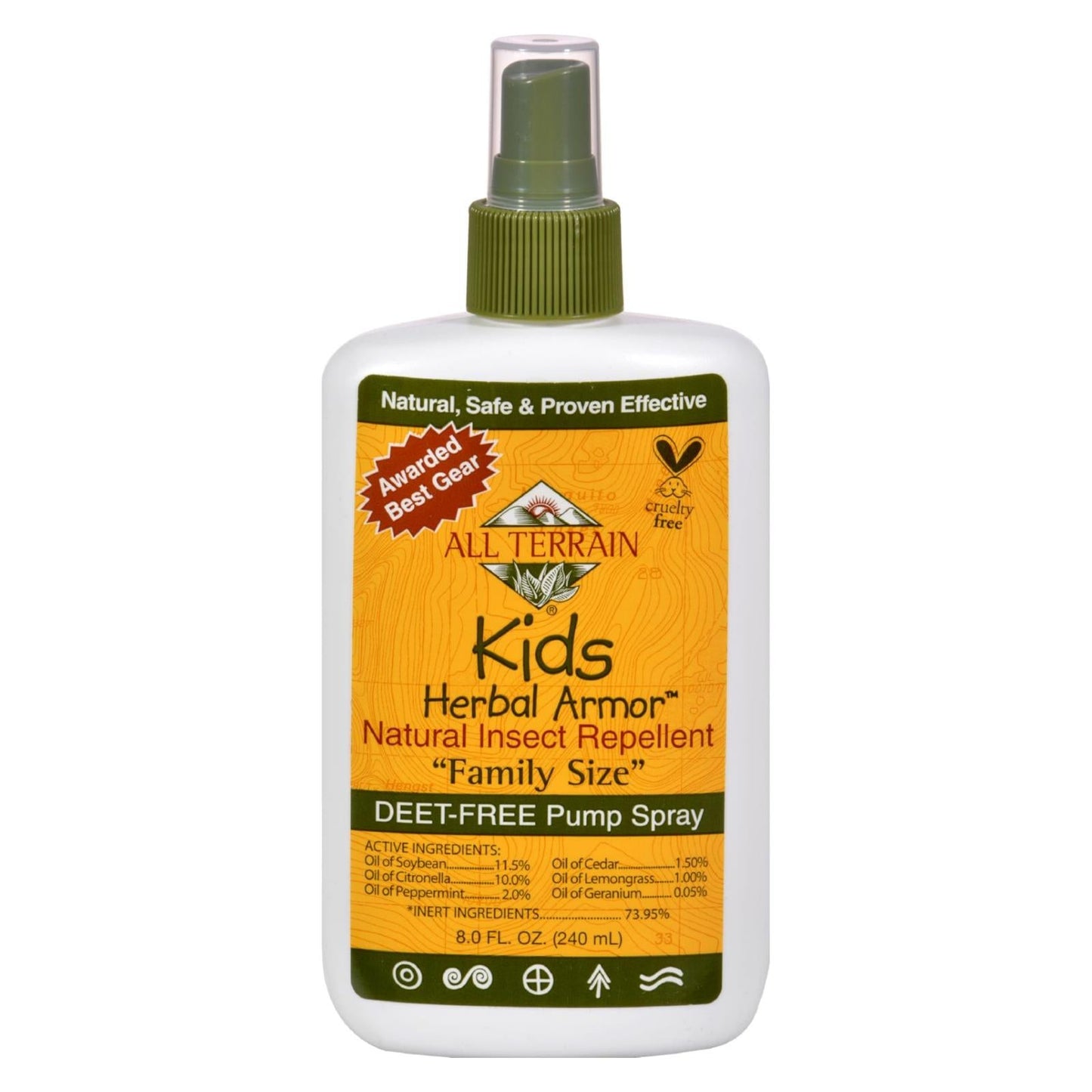 All-Terrain Herbal Armor Natural Insect Repellent, 8 Oz.