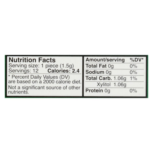 Epic Dental Xylitol Gum Spearmint, Sugar-Free, 12-Pack