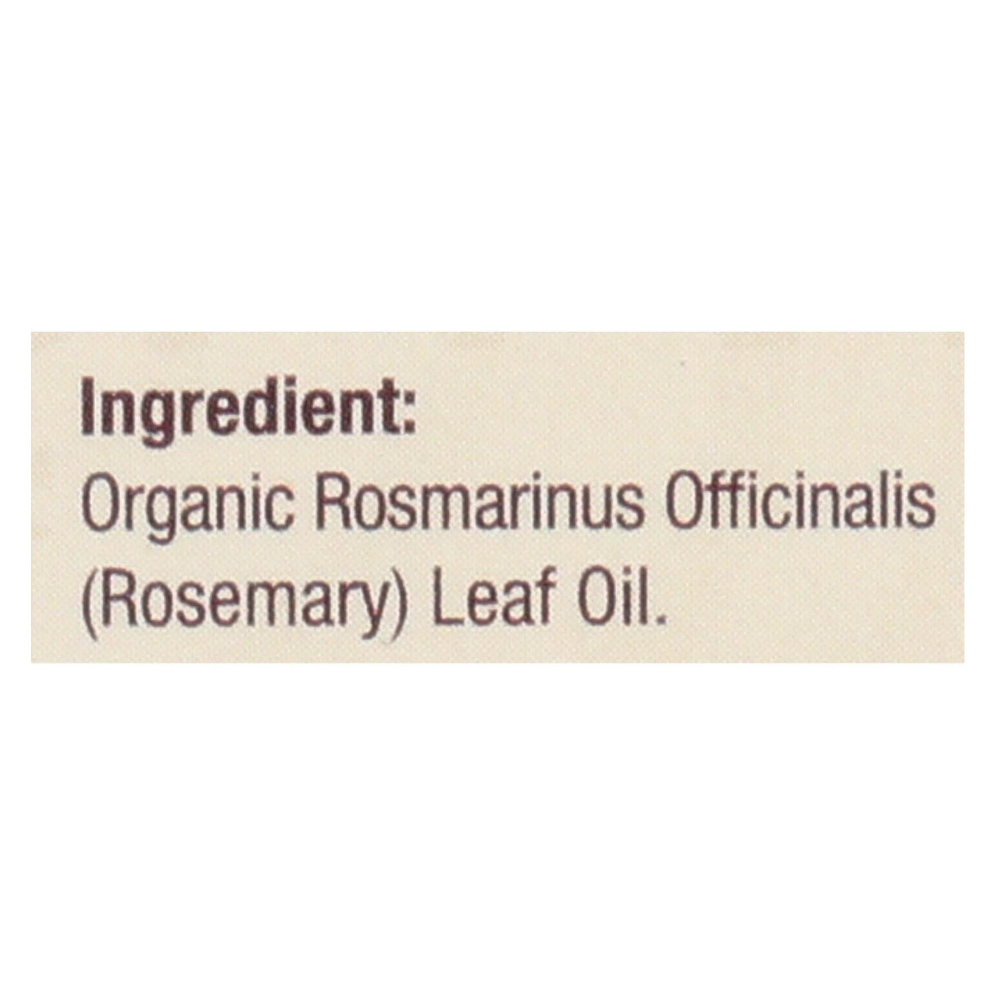 Nature's Answer Organic Rosemary Essential Oil, 0.5 Fl Oz