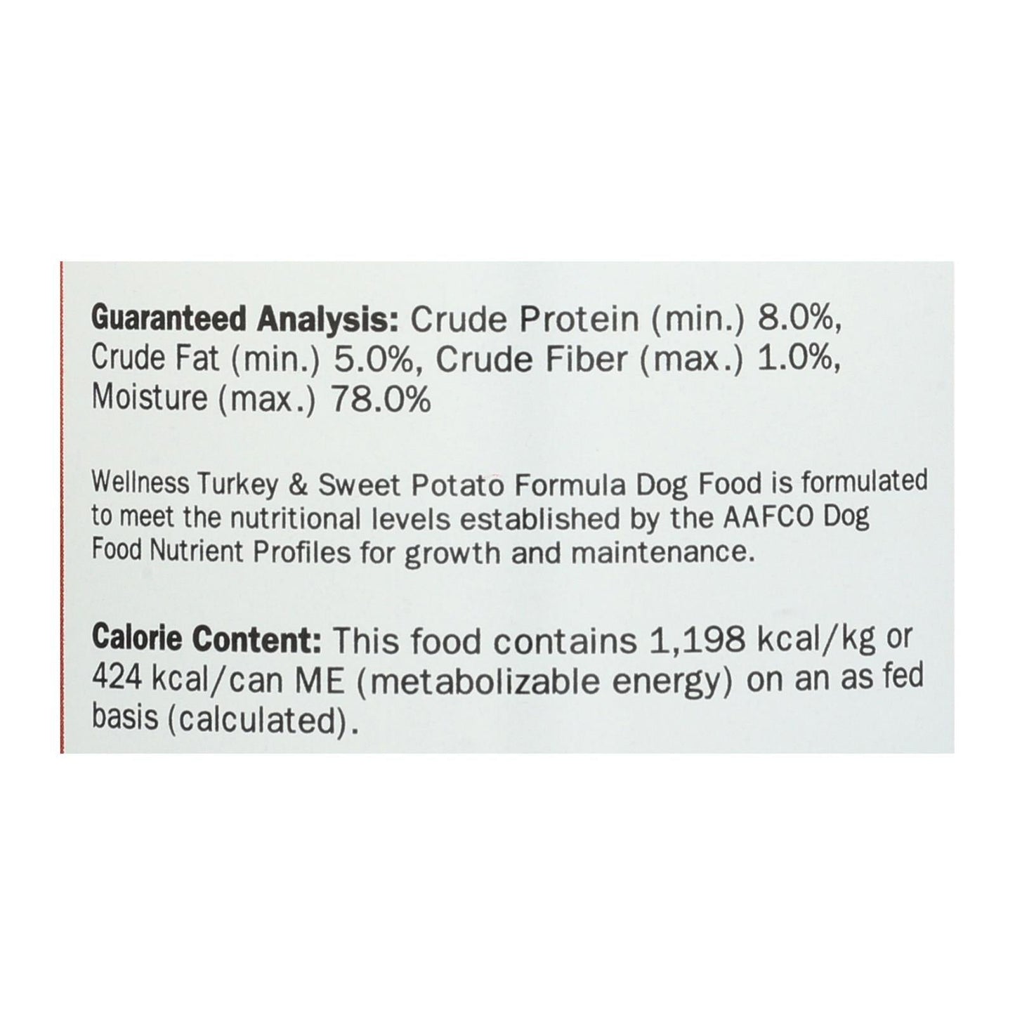 Wellness Pet Products Dog Food - Turkey and Sweet Potato Recipe (Pack of 12) - 12.5 Oz.