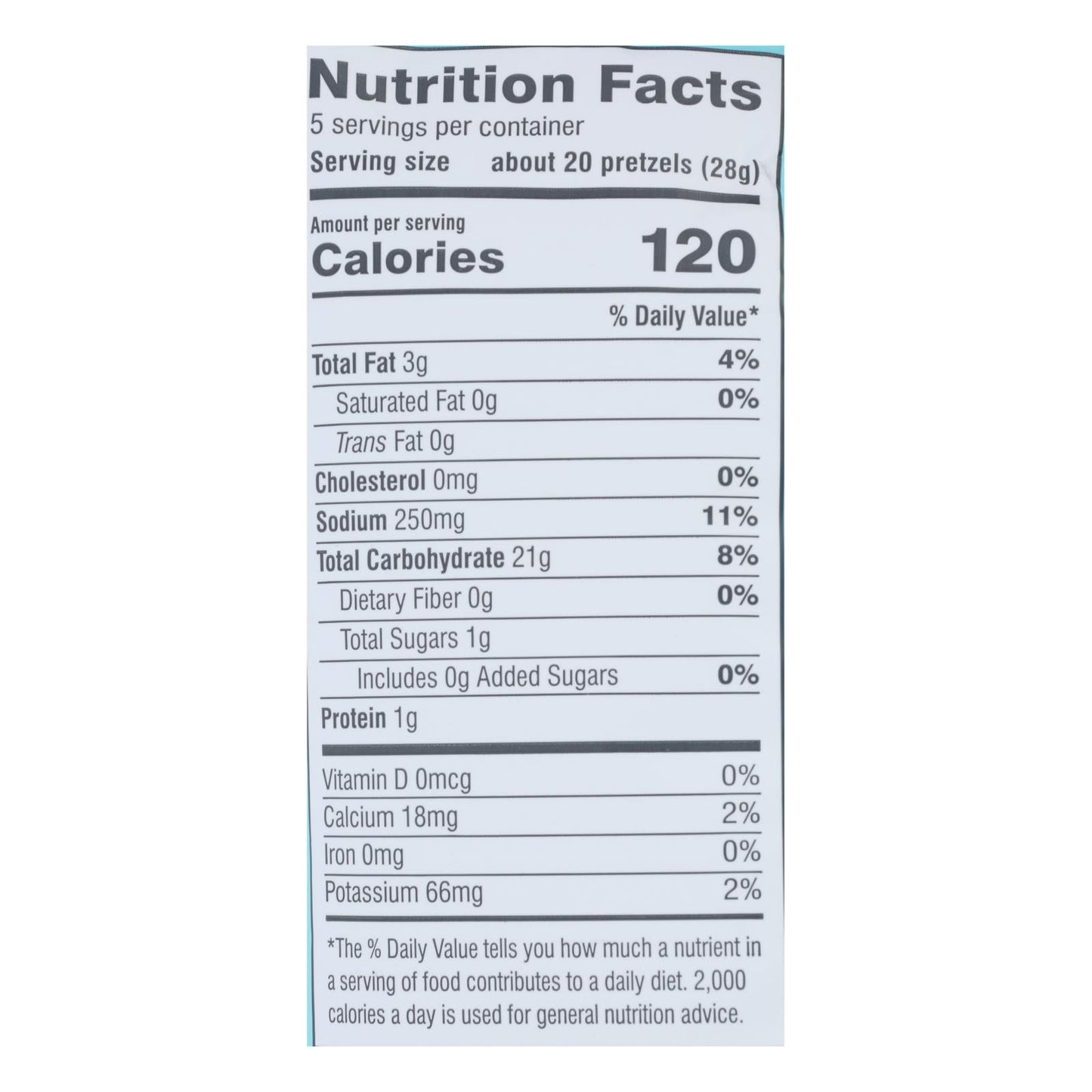 Fitjoy Green Sea Salt Pretzels (Pack of 12 - 5 Oz.)